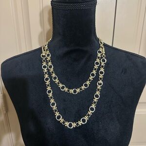 CAbi Elegant Gold and Silver Women's Necklace Multiple Way to Wear Like New!